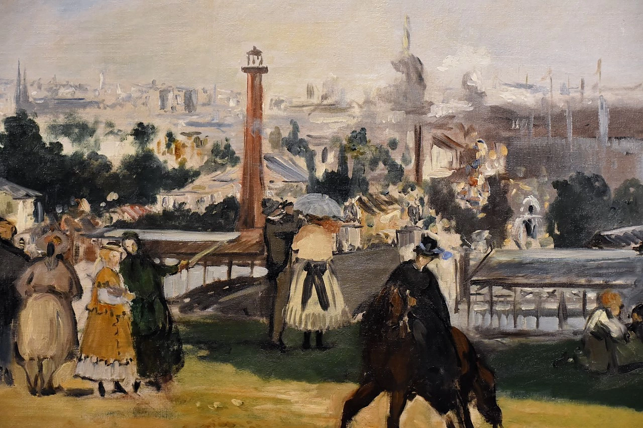  349-Édouard Manet, Veduta dell'Esposizione Universale del 1867-National Museum of Art, Architecture and Design, Oslo-dettaglio 